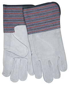 Mcr Safety 1318 Gloves, Select Shoulder Leather W/Full Leather Back, 4.5" Gauntlet Cuff, Large, Pack Of 12 Pairs
