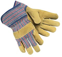 Mcr Safety 1950L Gloves, Split Pigskin Leather Palm, Gunn Patternf, Size Large, Pack Of 12 Pairs