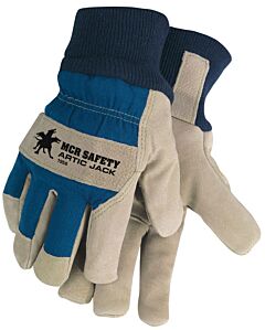 Mcr Safety 1956Xl Gloves, Premium Split Pig, Thermo-Sock Lined, Knit Wrist, Size X-Large, Pack Of 12 Pairs