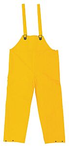 Mcr Safety 200Bfx3 Classic, .35Mm, Pvc/Poly, Bib Overall, No Fly, Yellow, 1/Each