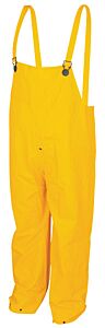 Mcr Safety 200Bpx3 Classic, .35Mm, Pvc/Poly, Bib Overall, W/Fly, Yellow, 1/Each