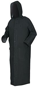 Mcr Safety 267Cx2 Classic Plus, .35Mm, Pvc/Poly, Ridercoat, W/Detached Hood, Cor Collar, Black, 1/Each