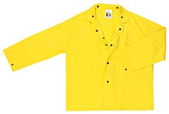 Mcr Safety 300Jx4 Wizard, .28Mm, Pvc/Nylon/Pvc, Flame Ret, Jacket W/Detach Hood, Yellow, 1/Each