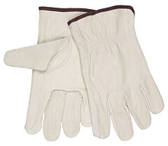 Mcr Safety 3213M Gloves, Industry Grade Cowhide Grain Driver, Size Medium, Pack Of 12 Pairs