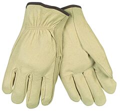 Mcr Safety 3410Xl Gloves, Premium Grade Grain Pigskin Driver, Straight Thumb, Size X-Large, Pack Of 12 Pairs