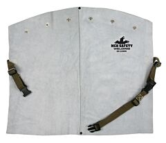 Mcr Safety 38120Mw Leather Welding Bib W/Snaps To Fit Cape Sleeve, 20" Length, 1/Each