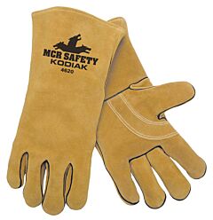 Mcr Safety 4620 Gloves, Kodiakdeluxe Brown Welder, Reinforced Palm, Wing Thumb, Size Large, Pack Of 12 Pairs