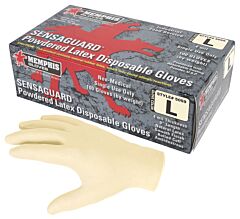 Mcr Safety 5059M Gloves, Industry Standard, Latex Disposable, Industrial/Food Service Grade, Powdered, Smooth, Size Medium, 1/Box