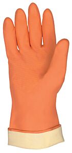 Mcr Safety 5430Xl Gloves Orange Neoprene/Latex Blend, Flock Lined, 28 Mil, Straight Cuff, Size 10.5