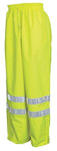 Mcr Safety 598Rpwxl Class E, Breathable Poly/Polyurethane Waist Pants, 2" White Vinyl, Size X-Large
