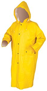 Mcr Safety 600Cx2 Commodore, Pvc/Non-Woven Poly/Nylon, Rain Coat, Yellow, Size 2X-Large