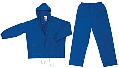 Mcr Safety 7032X4 Challenger, .18Mm, Pvc/Nylon, Suit, 2 Piece, Blue, Size 4X-Large