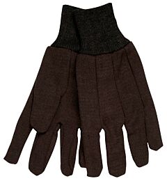 Mcr Safety 7102 Brown Jersey Ladies Gloves 12/Pk