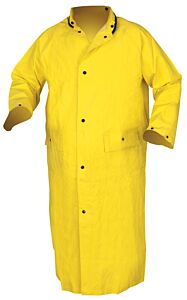 Mcr Safety 800Cnm Concord, .35Mm, Neoprene/Nylon, 49" Coat, No Hood, Yellow, Size Medium