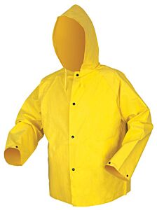 Mcr Safety 800Jhx2 Concord, .35Mm, Neoprene/Nylon, Jacket With Hood, Yellow, Size 2X-Large