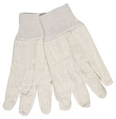 Mcr Safety 8100 Gloves, Cotton Canvas Clute Knit Wrist Straight Thumb Men'S
