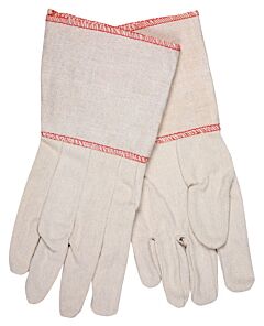 Mcr Safety 8200G Cotton Canvas Clute Medium Weight Gauntlet Straight Thumb Men'S