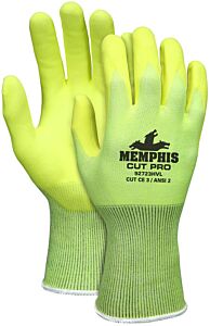 Mcr Safety 92723Hvs Gloves, Cut Pro 10 Gauge Salt-N-Pepper Hppe/Synthetic Shell, Black Nitrile Foam Palm/Fingertips, Size Small, Pack Of 12 Pairs