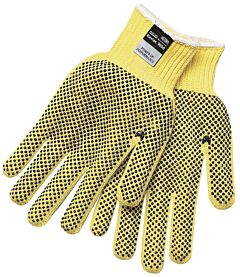 Mcr Safety 9366Xl Gloves, 7 Gauge, Regular Weight, Pvc Dots 2-Sides, Size X-Large, Pack Of 12 Pairs