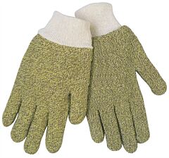 Mcr Safety 9432Km Regular Weight Terry, Kevlar/Brown Cotton Blend, Knit Wrist, Ladies