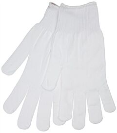 Mcr Safety 9633Lm Gloves, 13 Gauge, 100% Stretch Nylon, White, Pack Of 12 Pairs