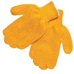 Mcr Safety 9675Sm Gloves, "Honey Grip" Heavy Weight, Cotton/Polyester, Orange, Honeycomb, Pack Of 12 Pairs