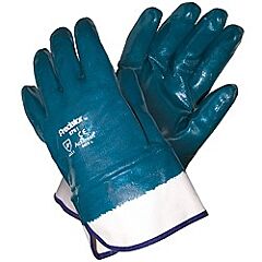 Mcr Safety 9761 Gloves, "Predator", Supported Nitrile, Fully Coated, Safety Cuff, Pack Of 12 Pairs