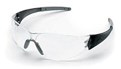 Mcr Safety Ck210 Crews Checkmate 2 Eyewear, Smoke Temple/Nosepiece, Clear Lens