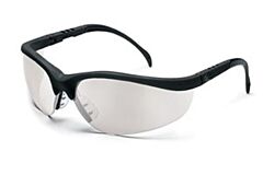 Mcr Safety Kd110 Klondike Safety Glasses, Black Frame, Clear Lens