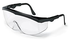 Mcr Safety Tk110 Safety Glasses, Black Frame, Clear Lens