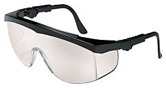Mcr Safety Tk119 Safety Glasses, Black Frame, Indoor/Outdoor Clear Mirror Lens