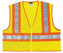 Mcr Safety Wccl2Lfrx4 Luminator Class 2 Two-Tone Fr Mesh Safety Vest, 4X-Large