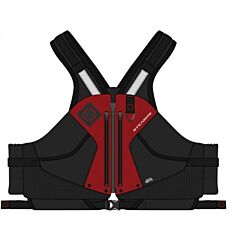 Stearns 2000006993 Nylon Paddle Vest #6144 Pfd Red Sz Large