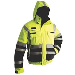 Stearns 3000002952 Powerboat Jacket Ansi Class 2 Flourescent Green, Size Large