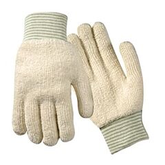 Wells Lamont 1666 Med Wht Terrycloth Gloves 12/Pk