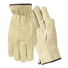 Wells Lamont Y0135M Grain Cowhide, Straight Thumb, Bound Hem