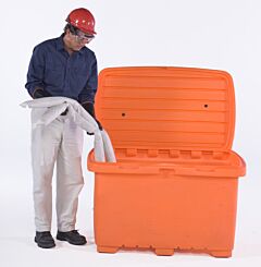 Ultratech 0864 Utility Box, 15 Cub. Ft. Capacity, 5" Hard Wheels, Safety Orange