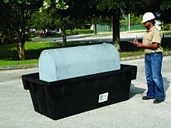 Ultratech 2801 Containment Sump 275, With Drain, Black