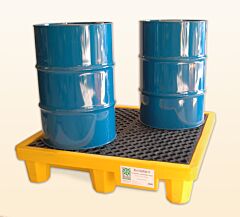 Ultratech 1000 Spill Pallet P4, No Drain, Yellow