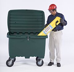 Ultratech 0866 Utility Box, 15 Cub. Ft. Capacity, 8" Pneumatic Wheels, Forest Green