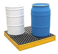 Ultratech 1346 Spill Pallet P4 Flexible Model, With Drain, Yellow