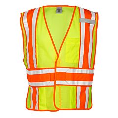 Kishigo 1166 4 Season Adjustable Mesh Vest, Class 2, Lime, Size Medium