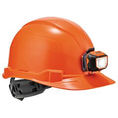 Ergodyne 60143 Skullerz 8970-Led Class E Hard Hat Cap W/Ratchet Suspension Led Light, Orange