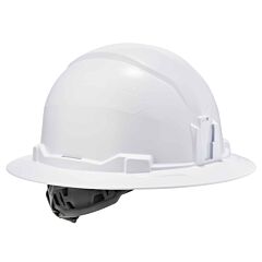 Ergodyne 60150 Skullerz 8971 Class E Hard Hat Full Brim With Ratchet Suspension, White
