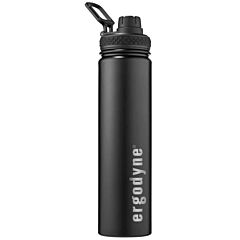 Ergodyne 13167 Chill-Its 5152 Insulated Stainless Steel Water Bottle, Black