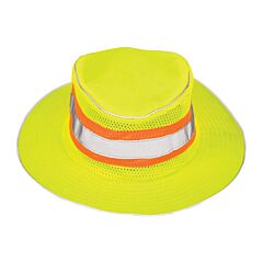 Kishigo 2824 Full Brim Safari Hat, Lime, Size Large/X-Large