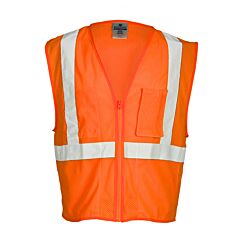Kishigo Fm420 Chemically Treated Polyester Mesh Vest, Flame Resistant, Orange, Size 5X-Large