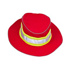Kishigo B24 Full Brim Safari Hat, Enhanced Visibility, Red/Lime, Size Large/X-Large