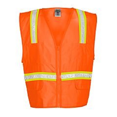 Kishigo 1091 Multi-Pocket Surveyors Vest, Economy, Non-Ansi Vest, Orange, Size 4X-Large