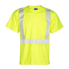 Kishigo 9110 Short Sleeve Class 2 T-Shirt, Economy, Lime, Size 4X-Large